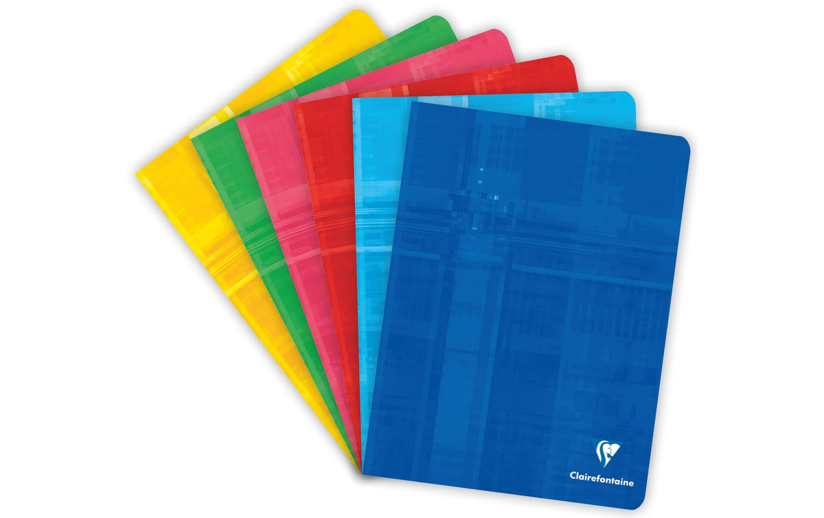 Clairefontaine Heft assortiert 10 Stk 17 x 22 cm, 5 mm kariert, 48 Blatt, Stab 4°