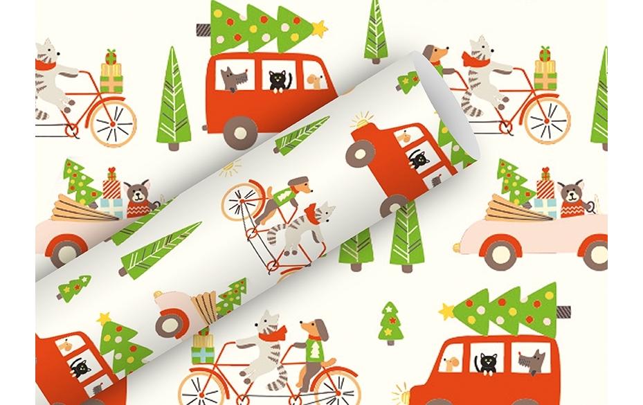 B+C Geschenkpapier HOme for Christmas 2m x 70 cm, 80 g/m2