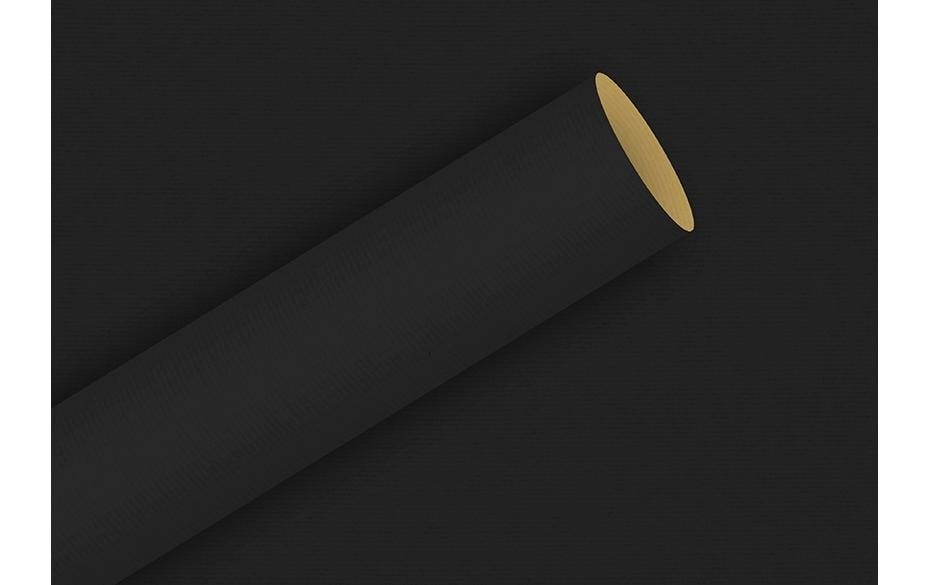 B+C Geschenkpapier by Nature Uni 2m x 70 cm, 80 g/m2, schwarz, gold