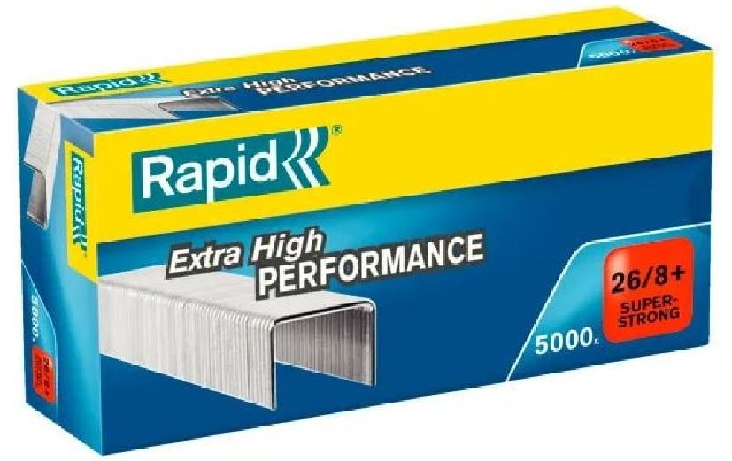 Rapid Heftklammern Standard, 5000 Stk 26/8, Schenkellänge 8 mm