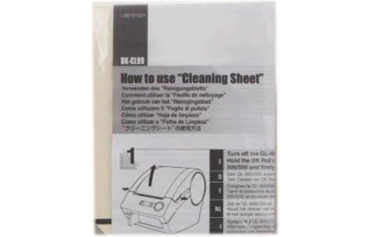 Brother Cleaning sheet ASS LB9543001 Masse: (LxBxH) 10  x 0,1 x 13 cm