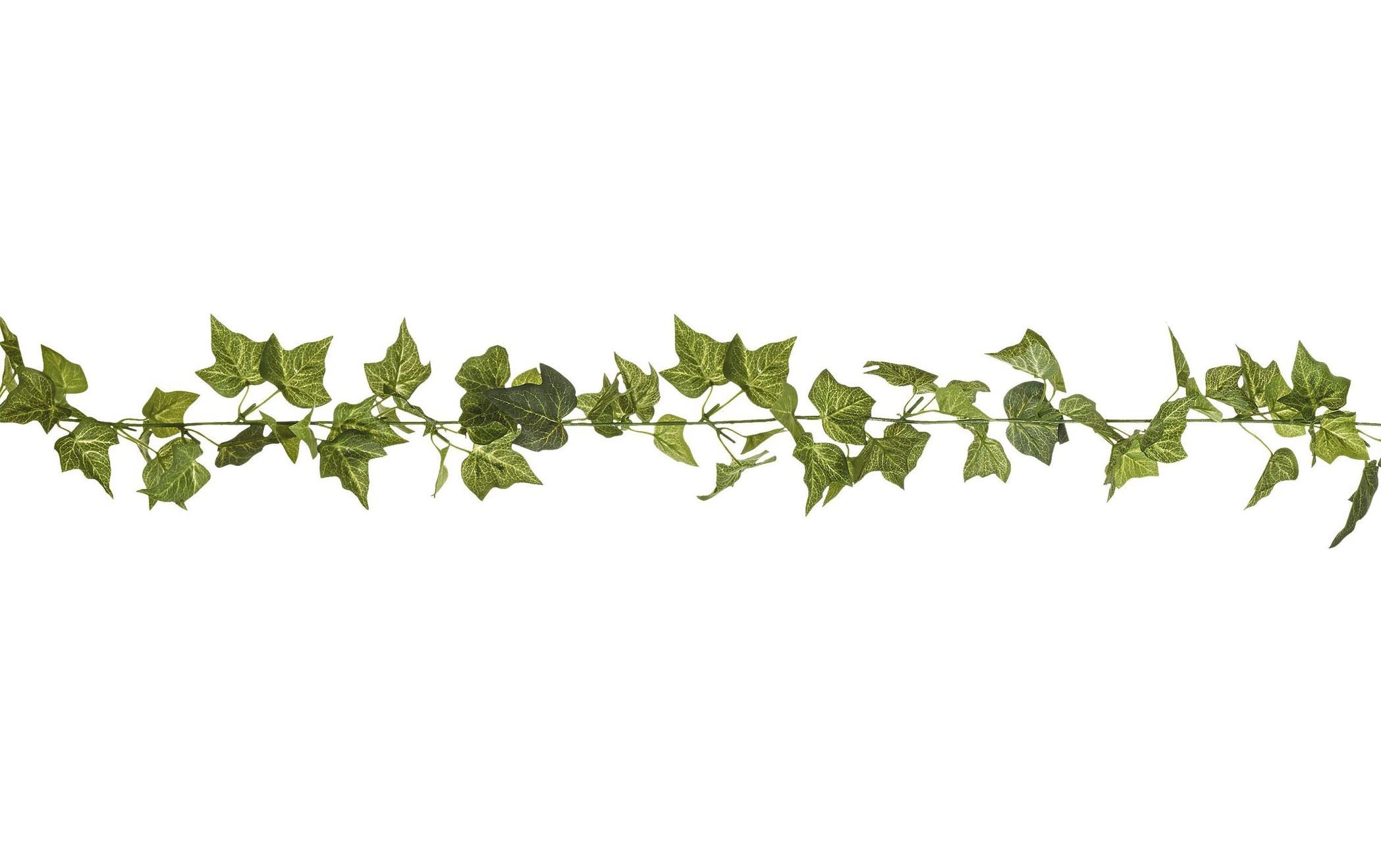 Botanic-Haus Efeugirlande,130 Blättern Grün, Kunstseide, D: ca. 15 cm, L: 180 cm