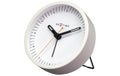 NexTime Wecker Small weiss 9x9x7.5cm, Alarmfunktion, geräuschlos