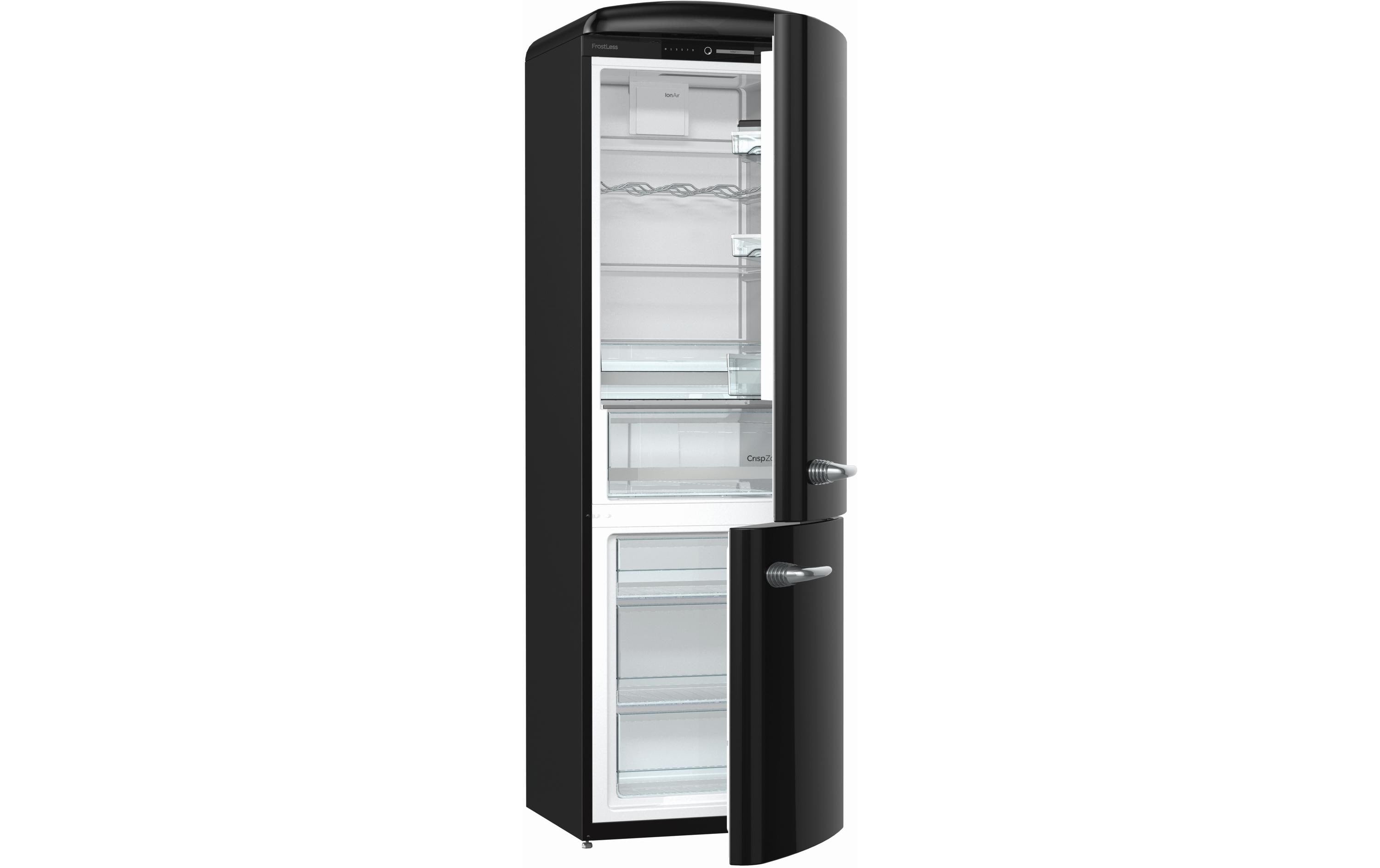 SIBIR Kühlschrank Oldtimer OTN 32010 BL D, KS204l, GS96l, 37dB,