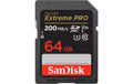 SanDisk SDXC Card Extreme Pro 64GB Lesen 200MB/s, Schreiben 90MB/s