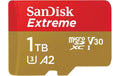 SanDisk microSDXC Card Extreme 1TB Lesen 190MB/s, Schr. 130MB/s, inkl. Adapter