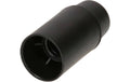 Max Hauri Lampenfassung E14 Glattmantel schwarz, M10x1