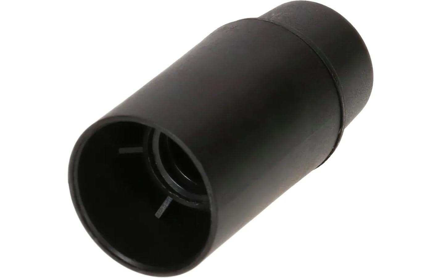 Max Hauri Lampenfassung E14 Glattmantel schwarz, M10x1