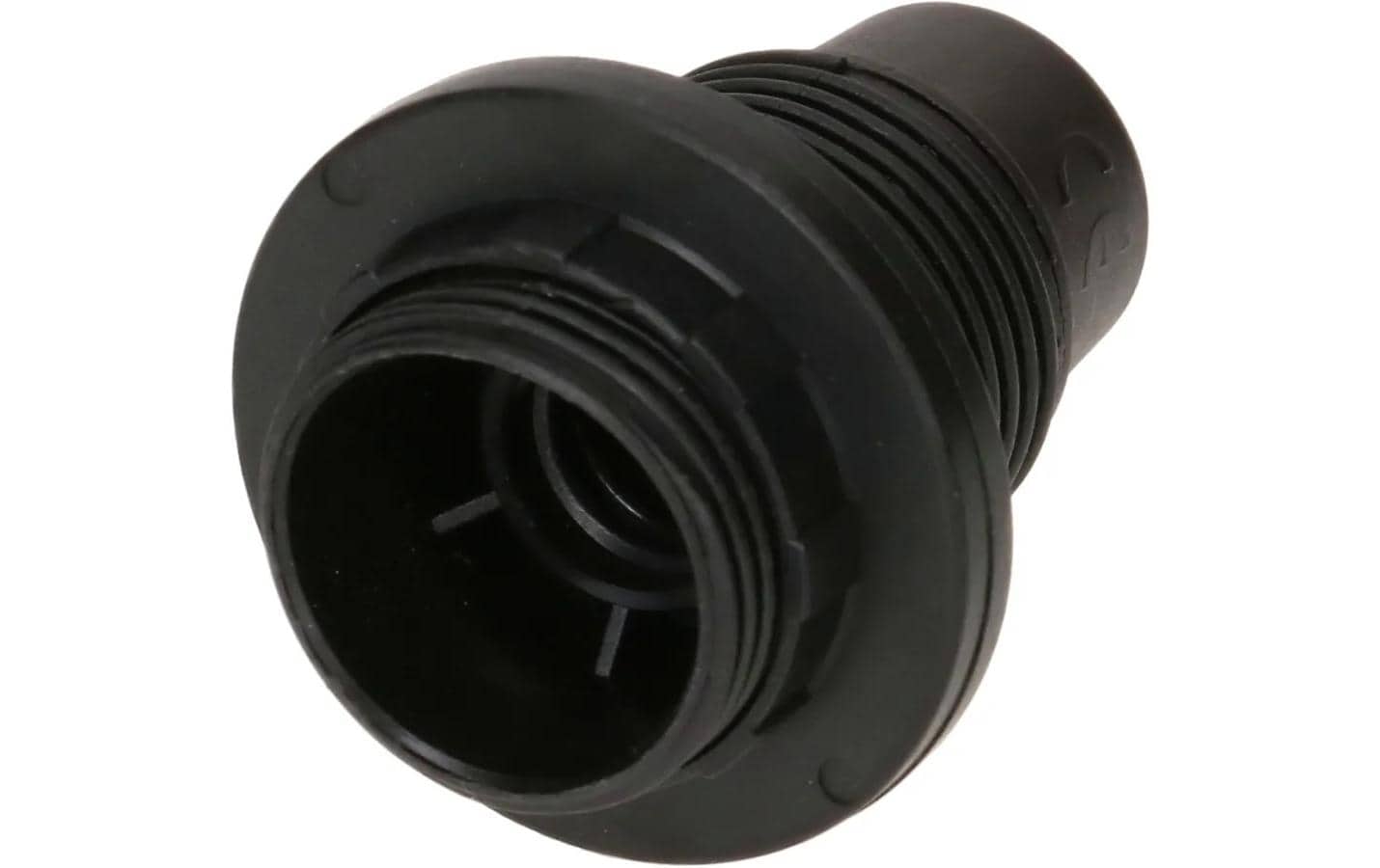 Max Hauri Lampenfassung E14 Randmantel schwarz, M10x1