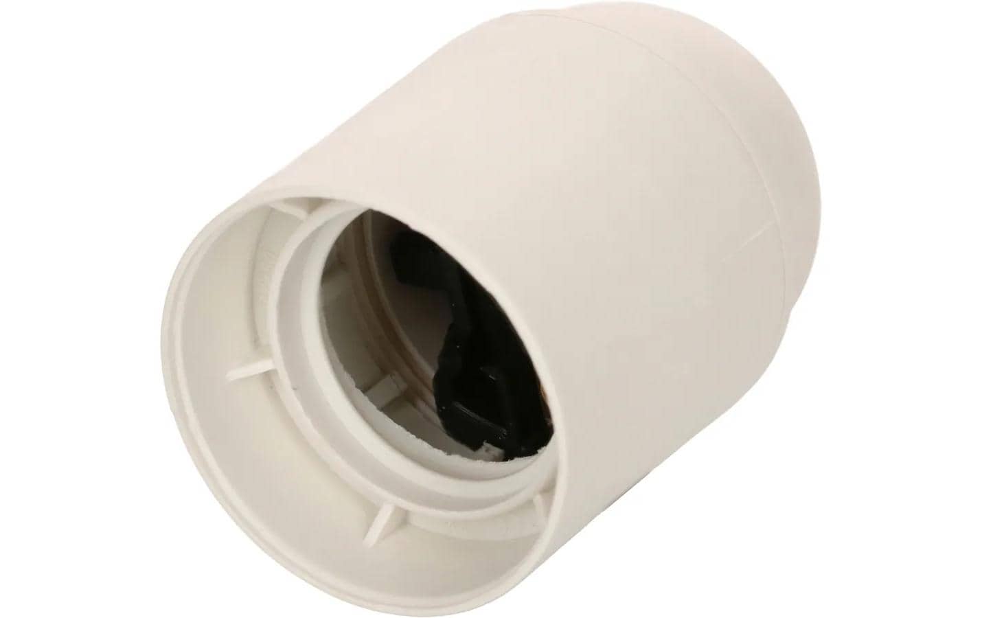 Max Hauri Lampenfassung E27 Glattmantel weiss, M10x1