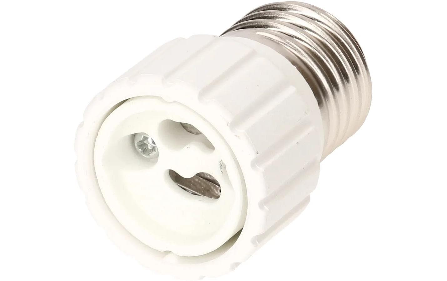 Max Hauri Lampenfassung Adapter weiss, E27 auf GU10