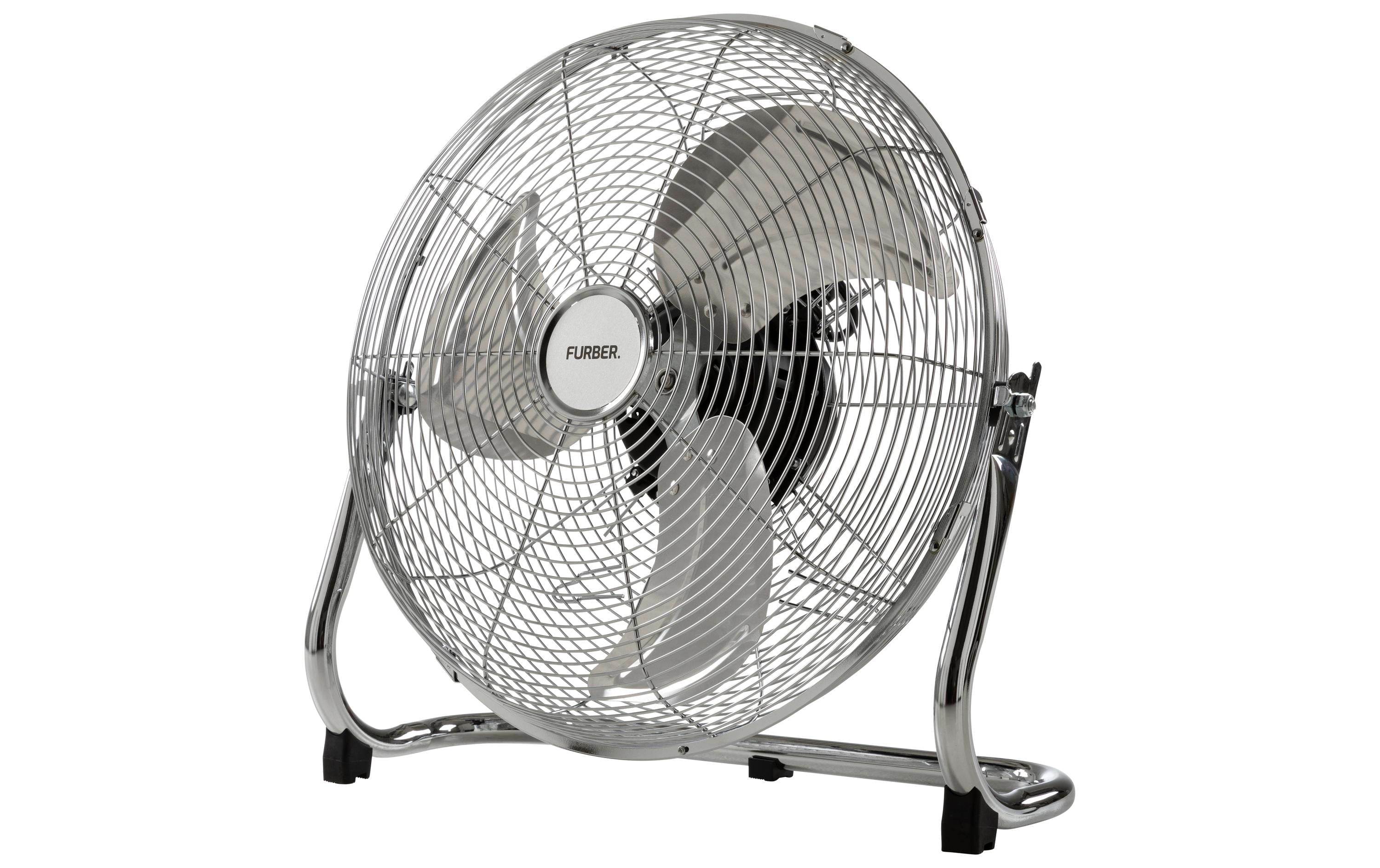 FURBER Bodenventilator Vayu-Industry 16'' Neigung einstellbar, 100W, Chrome