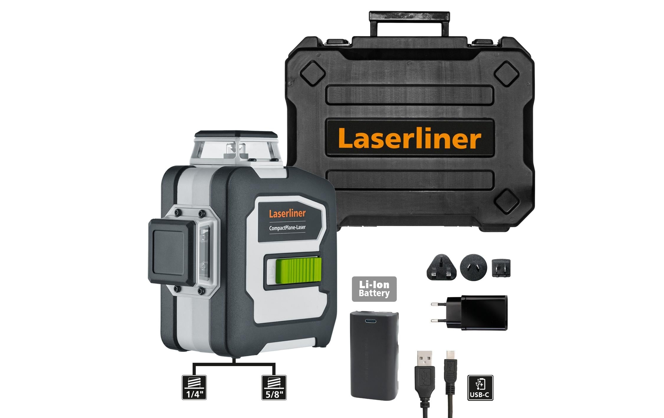 Laserliner Kreuzlinienlaser CompactPlane Laser 3G Pro