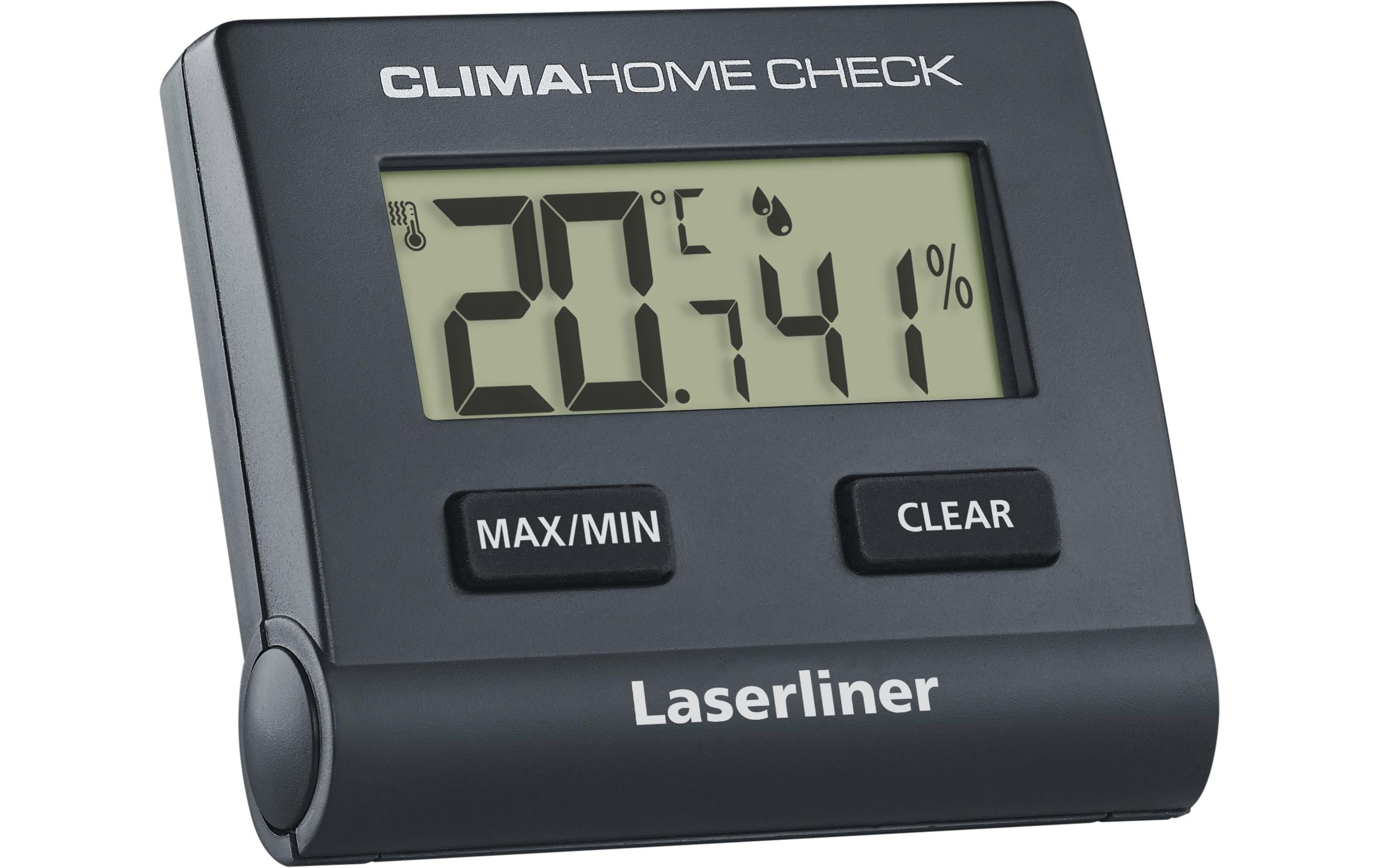 Laserliner Digitales Hygrometer ClimaHome-Check black