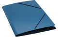 Erola Gummibandmappe Pressspan A3 mit 3 Klappen blau