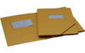 Erola Gummibandmappe Pressspan A4 mit Beschriftungsschild. 3 Klappen gelb