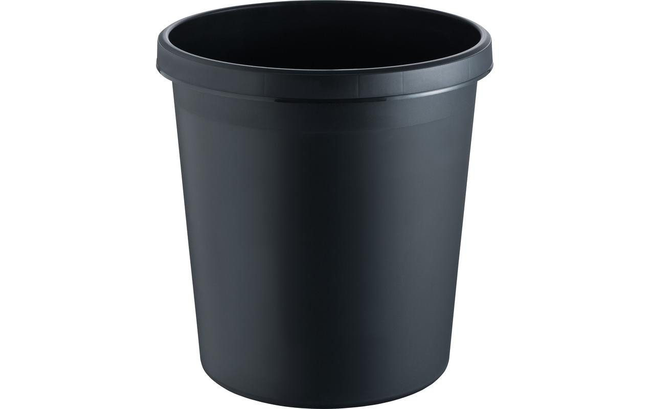 Helit Papierkorb 30 Liter, schwarz
