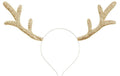 Partydeco Haarreif Rentier gold 34.5 x 22 cm, aus Metall/Stoff, 1 Stk