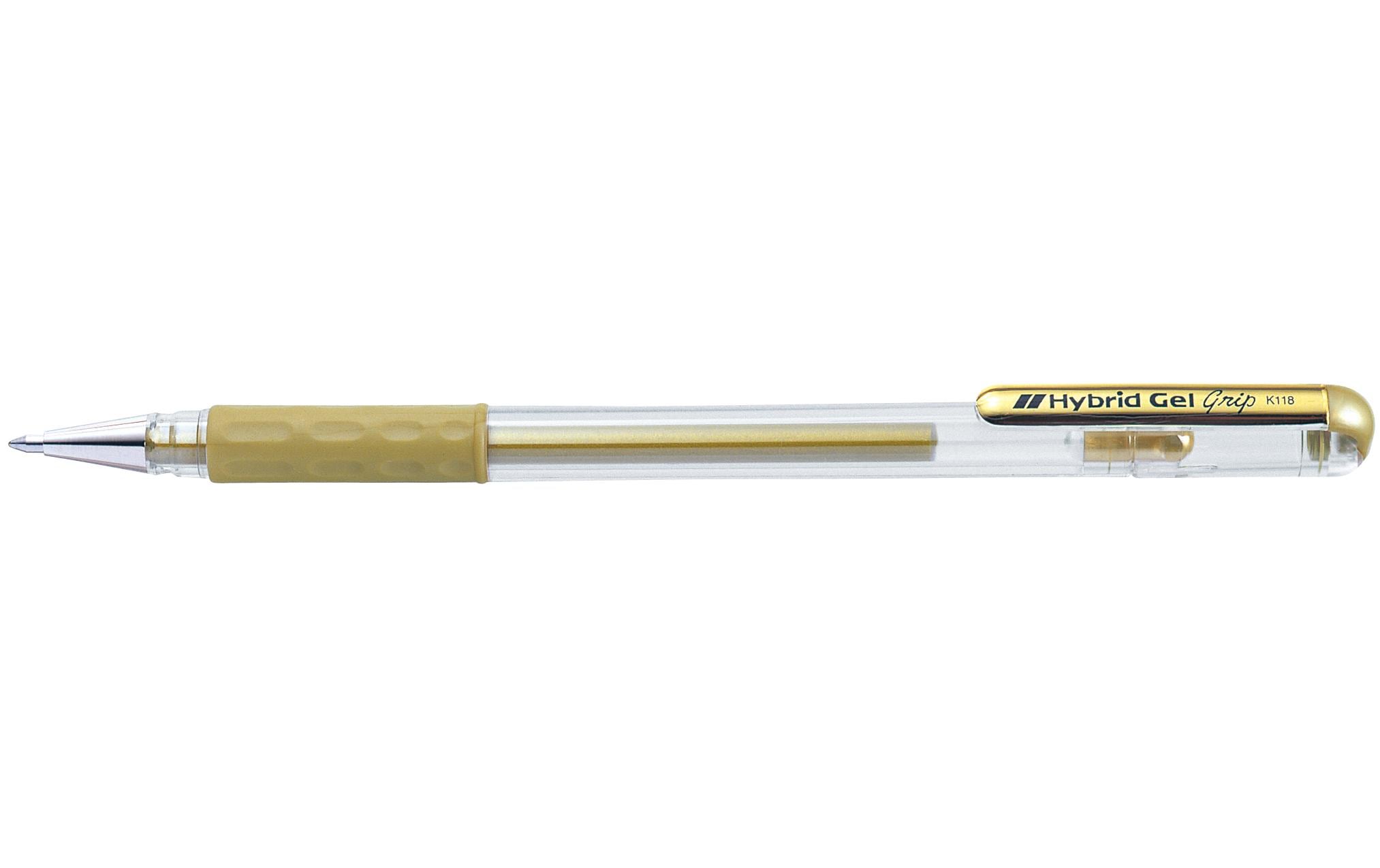 Pentel Gel-Roller Hybrid Grip gold