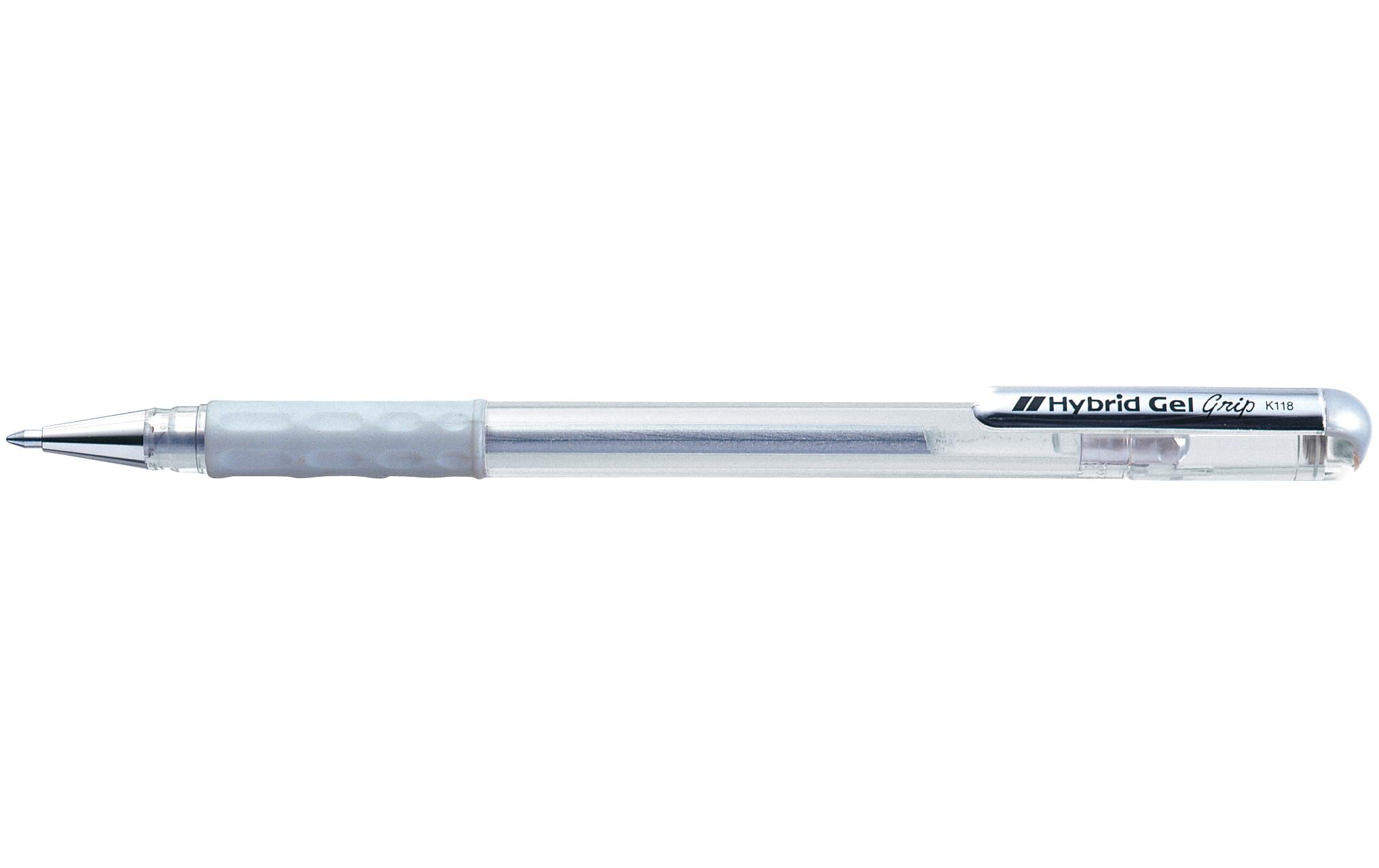 Pentel Gel-Roller Hybrid Grip silber