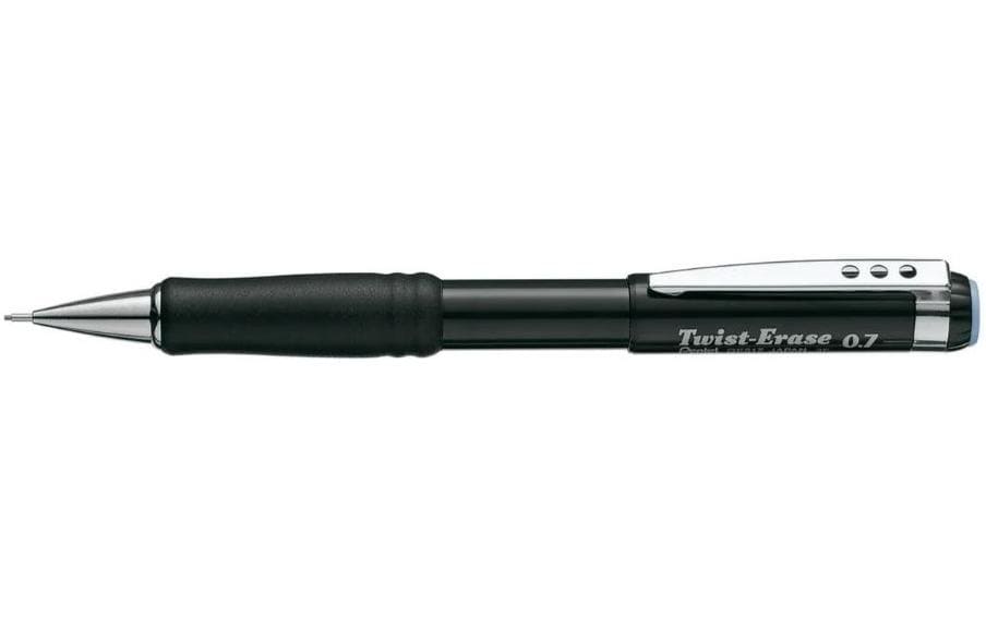 Pentel Druckbleistift Twist-Erase 0,7 mm, schwarz