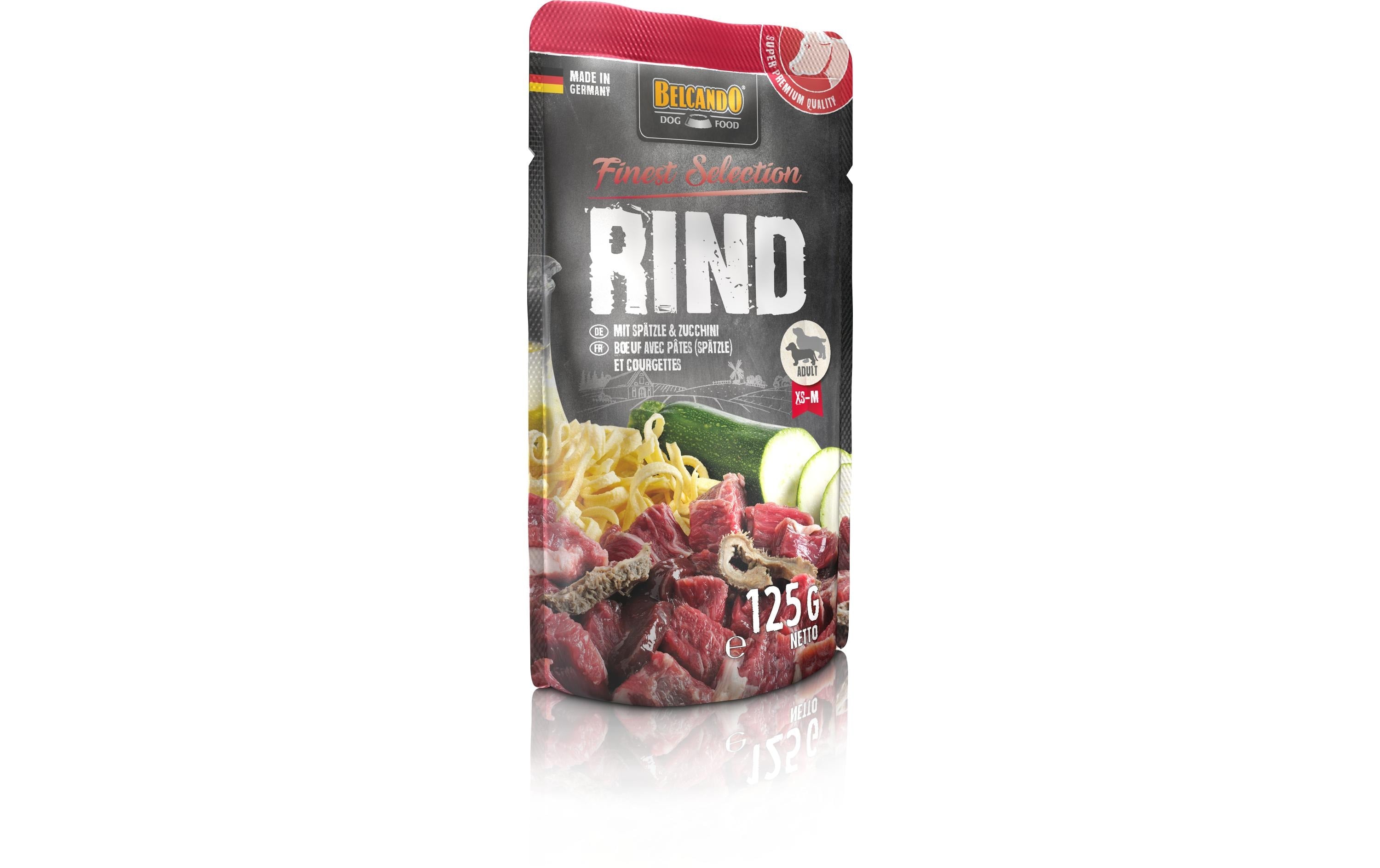 Belcando Beutel Rind m.Spätzle+Zucchini 125g