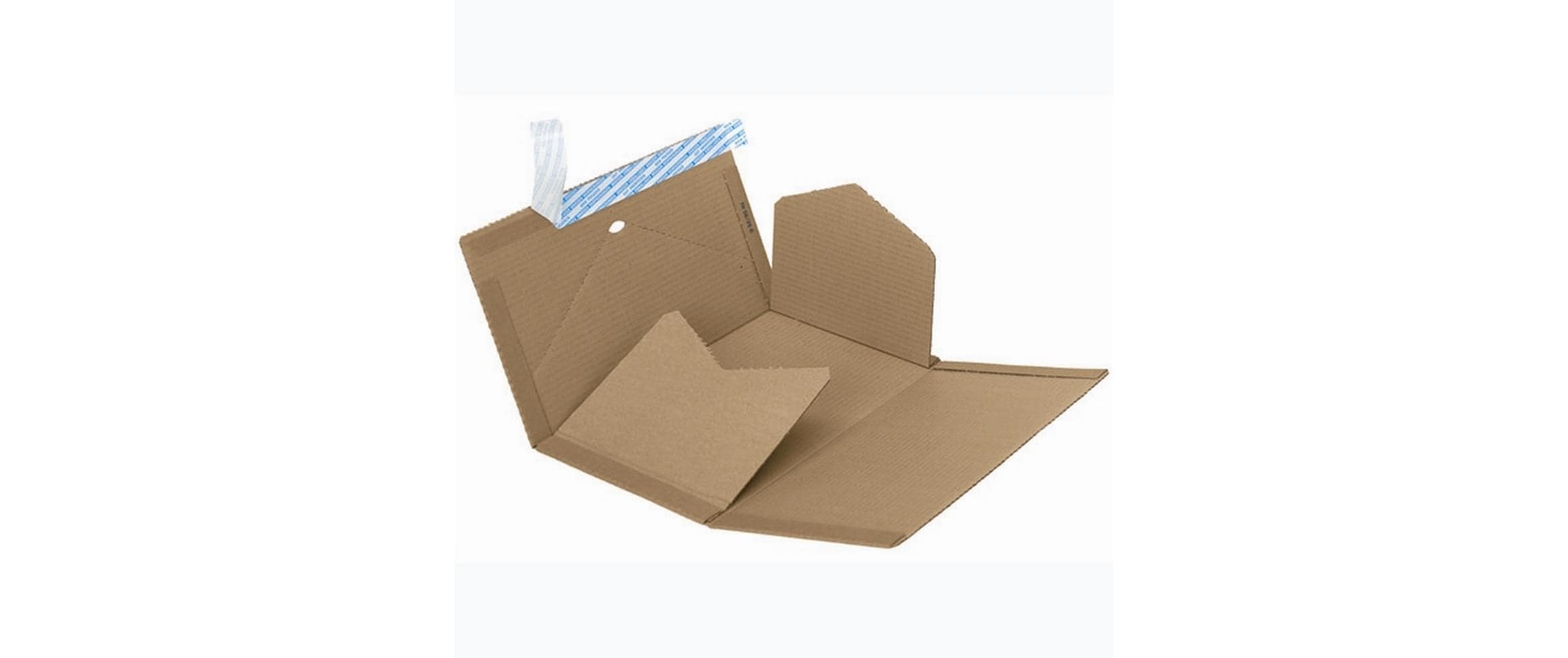 Brieger Universalverpackung Varifix braun, 245 x 165 x 30 - 70 mm