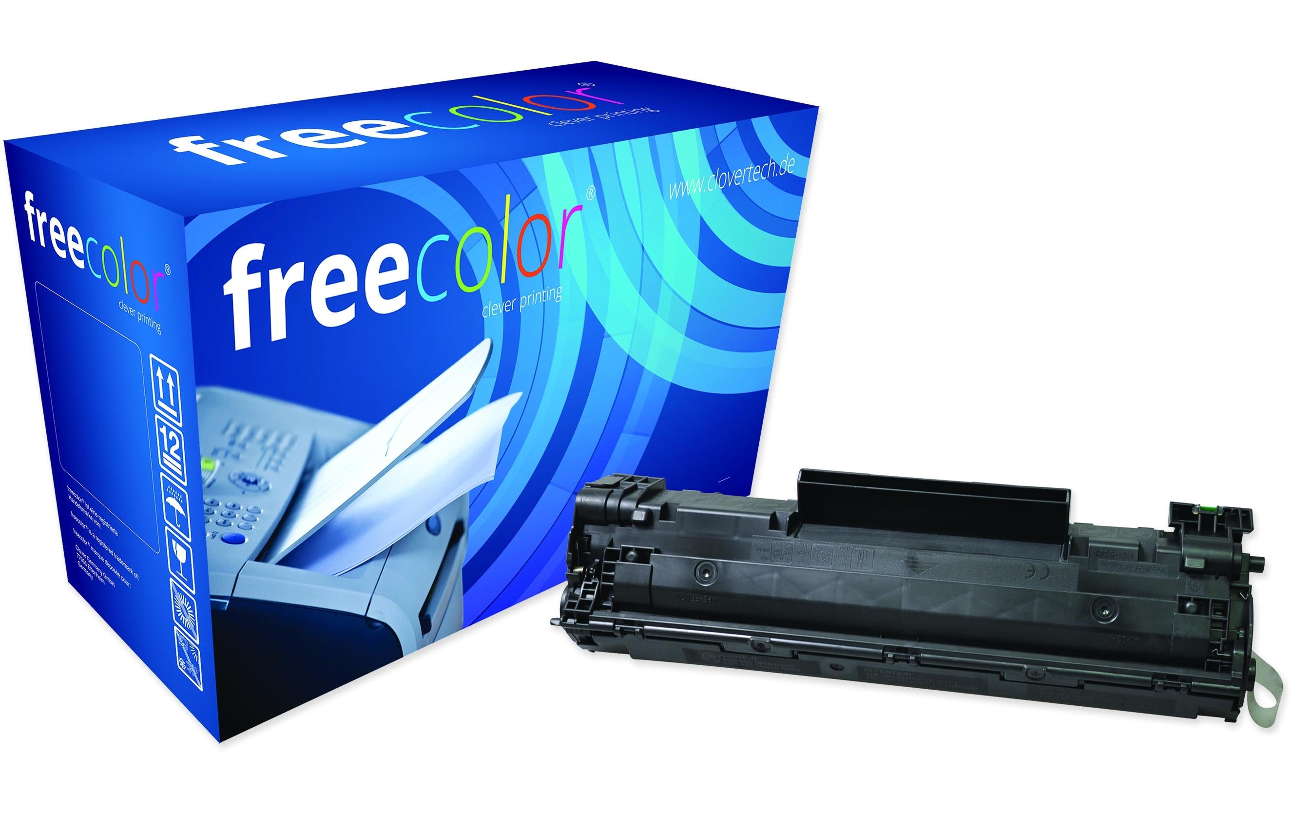 Free Color Toner CB436 schwarz, 2000 Seiten