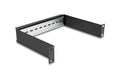 Delock 10" Hutschienenpanel 1 HE, schwarz