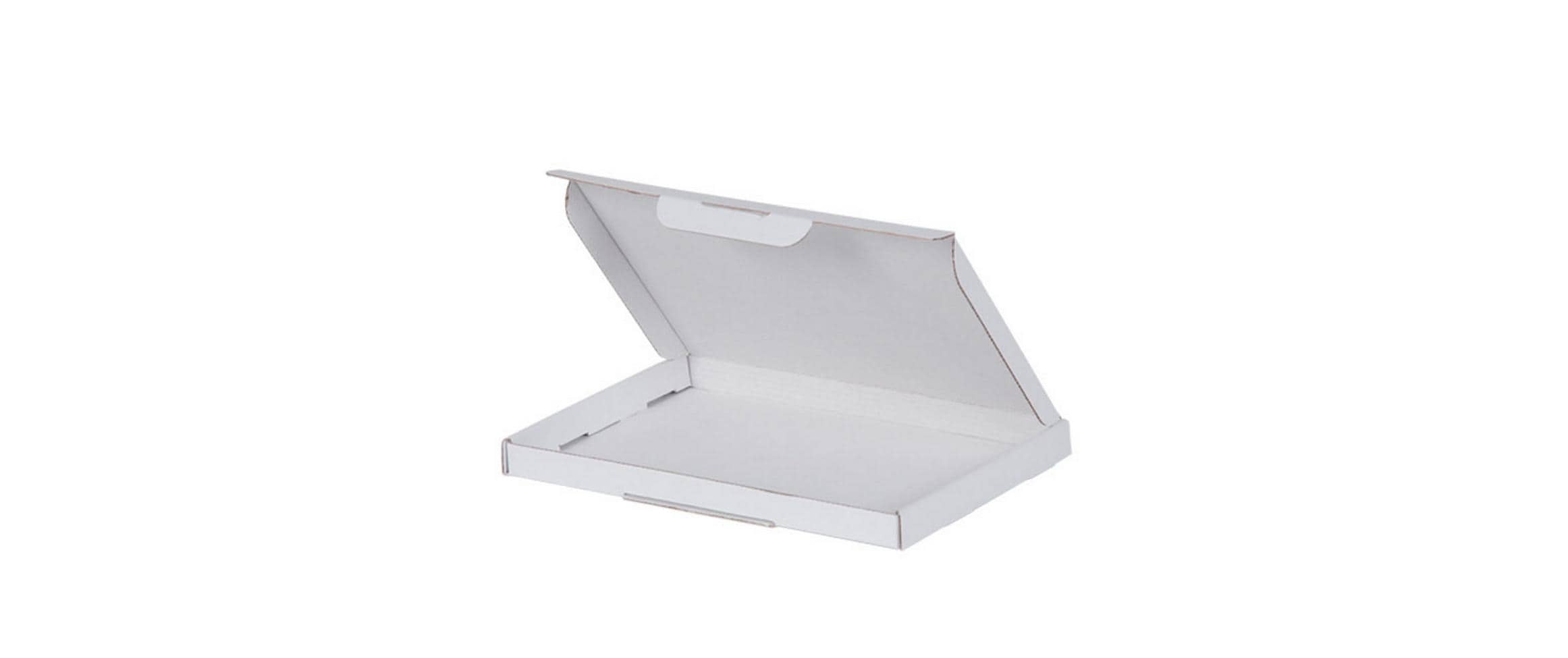 Klappschachteln leicht, 1-wellig, A5 weiss 220 x 155 x 16 mm
