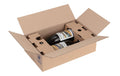 Brieger Postversandverpackung VinoPac braun für 2 Flaschen, 370 x 220 x 101