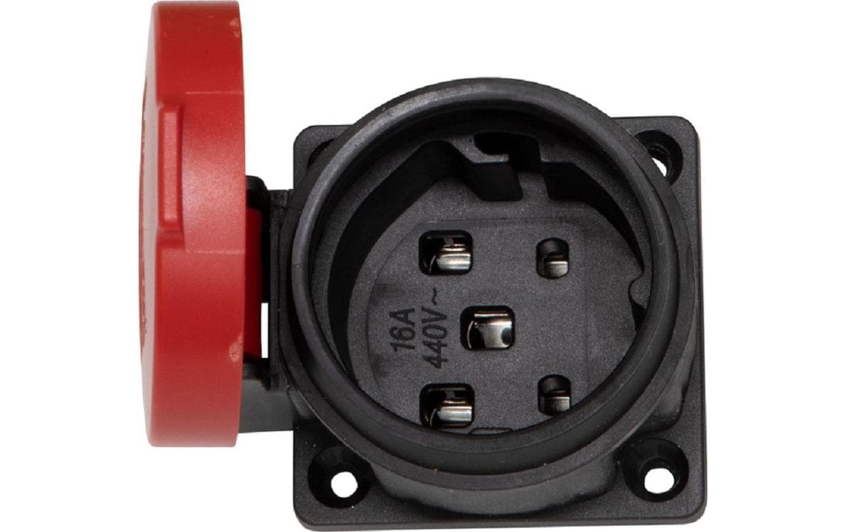 Brennenstuhl Einbaudose T25 IP55, 400V/16A,Deckel rot, Typ S0716