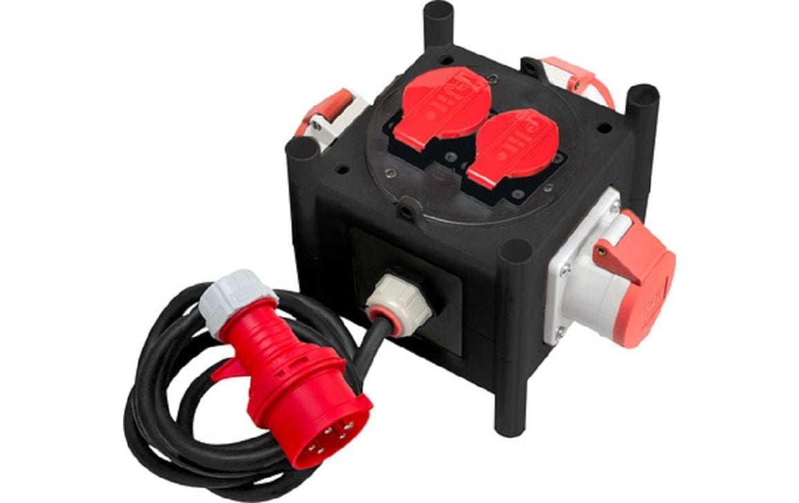 Brennenstuhl CEE-Stromverteiler MINI IP44, 1m H07RN-F5G2.5  3xCEE400V+2xTyp25/5