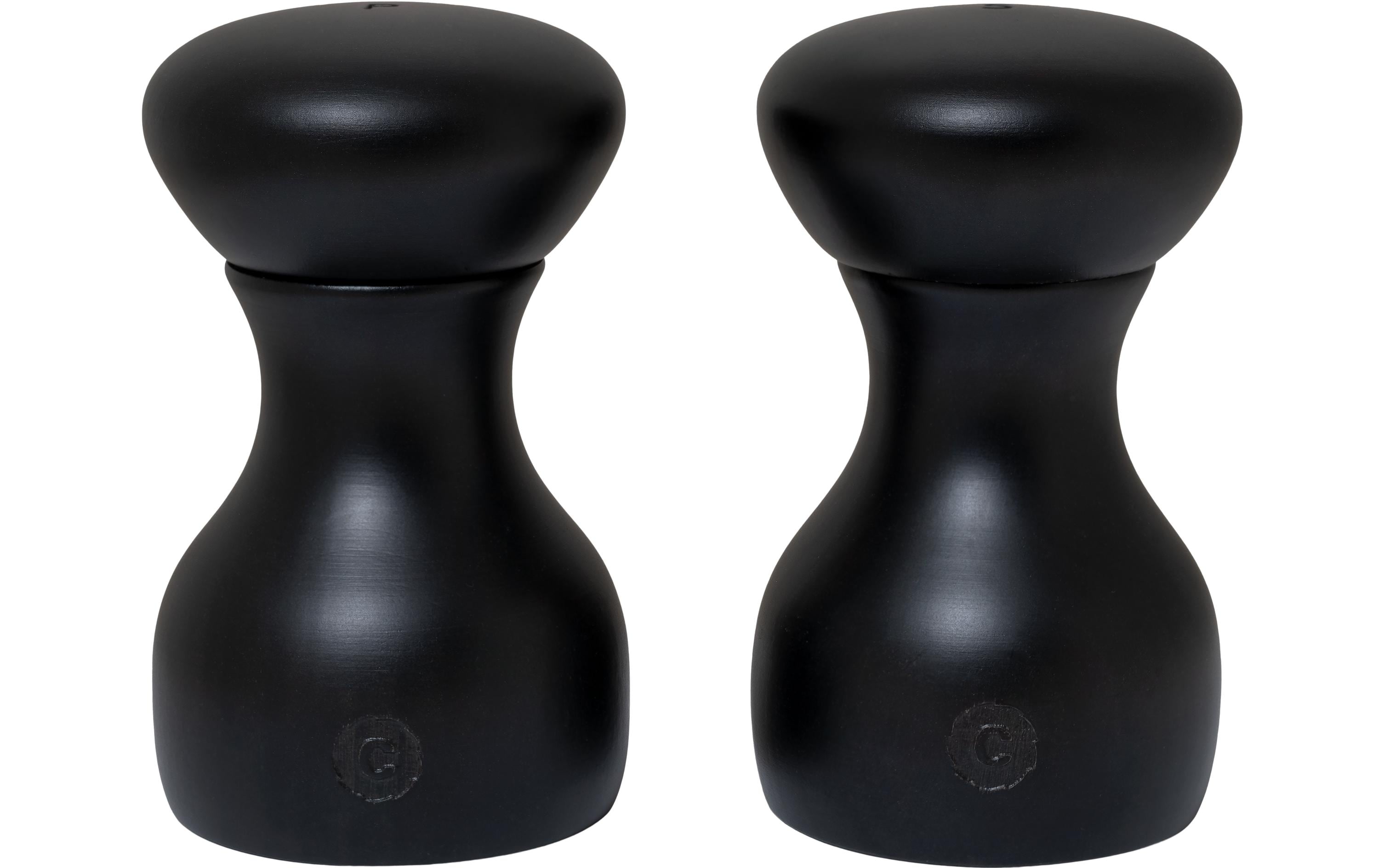 CrushGrind Gewürzmühle Lyon Black 2er Set Set, Schwarz, H 9.6cm, Birche FSC