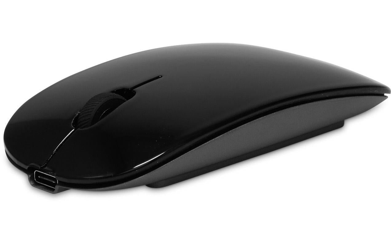 LMP Master Maus Bluetooth, USB-C/QI Charge Optisch,1600dpi, aluminium Gehäuse, schwarz