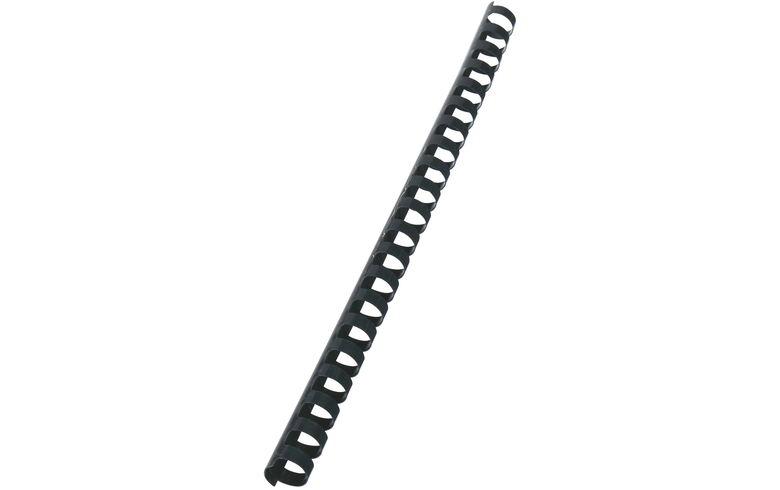 GBC Plastikbinderücken, 100 Stk 16 mm Ø, 145 Blatt, schwarz