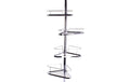 MSV Duschregal Teleskopstange 145-250 cm Selbststehend, 4 Körbe