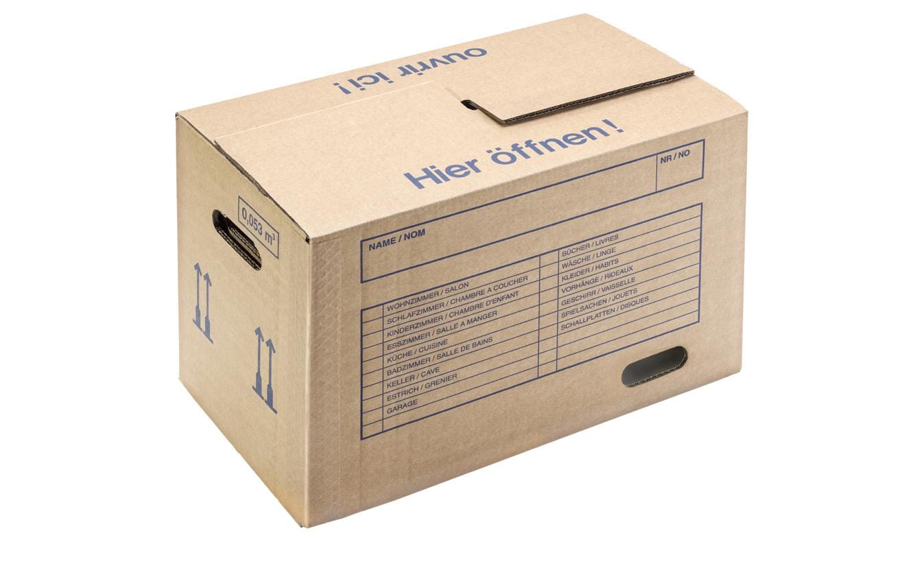 Brieger Umzugsbox braun 480x290x320 mm,  braun, 1 Stück