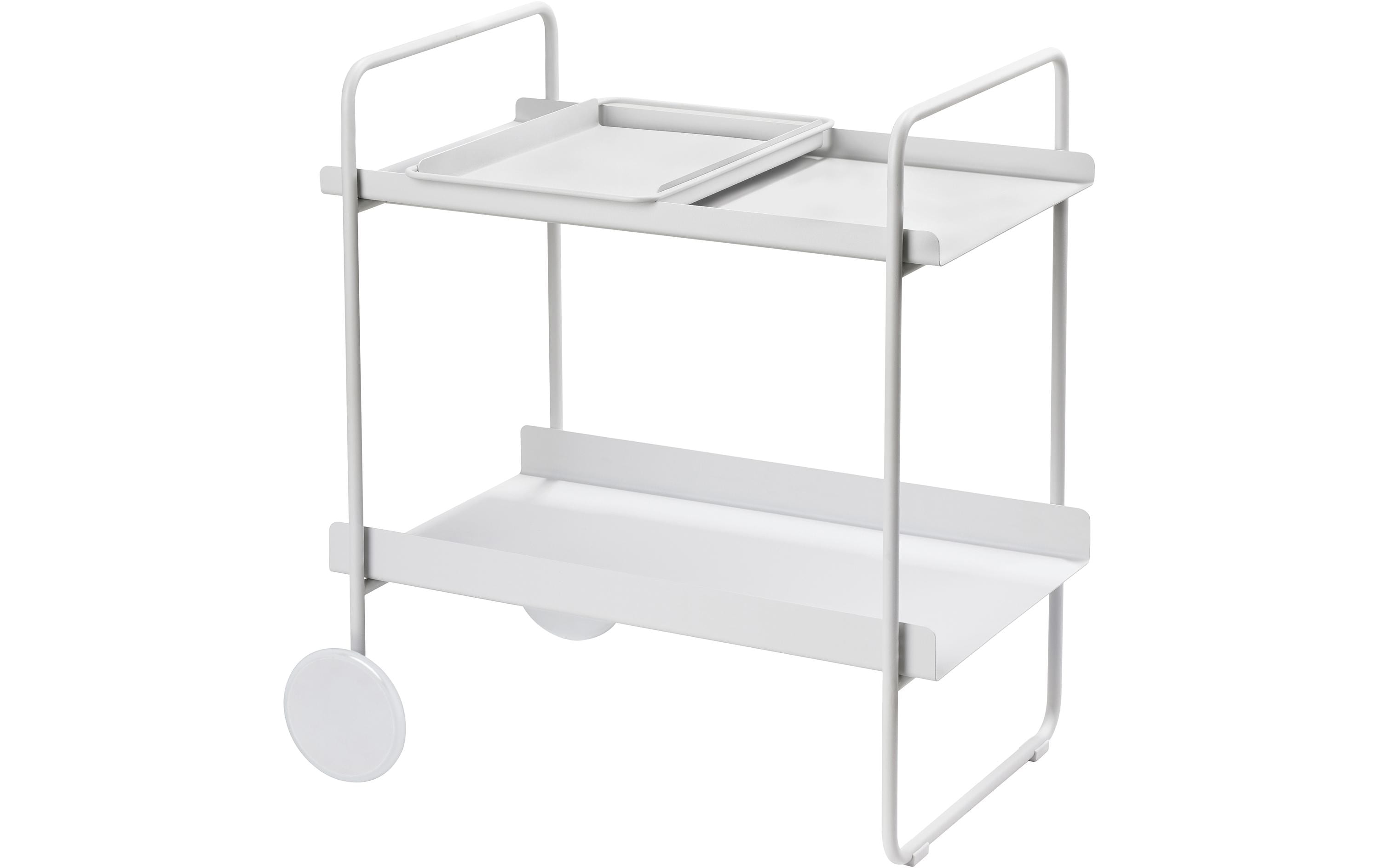 Zone Bartrolley A-Collection Soft Grey Grau, 60.6x40.5x66.4cm, Metall/Eisen