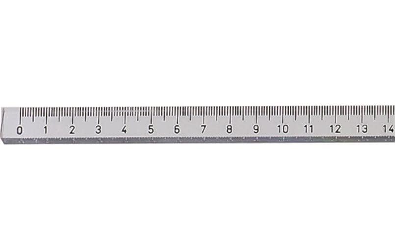 Ingold Lineal Vierkant 30 cm, 8 x 10 mm, Glasklar, Kunststoff