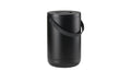 Zone Abfalleimer Circular 22l Black Schwarz, D 28 x H 44cm, ABS/Metall