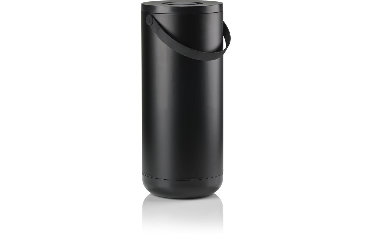 Zone Abfalleimer Circular 35l Black Schwarz, D 28 x H 65.5cm, ABS/Metall