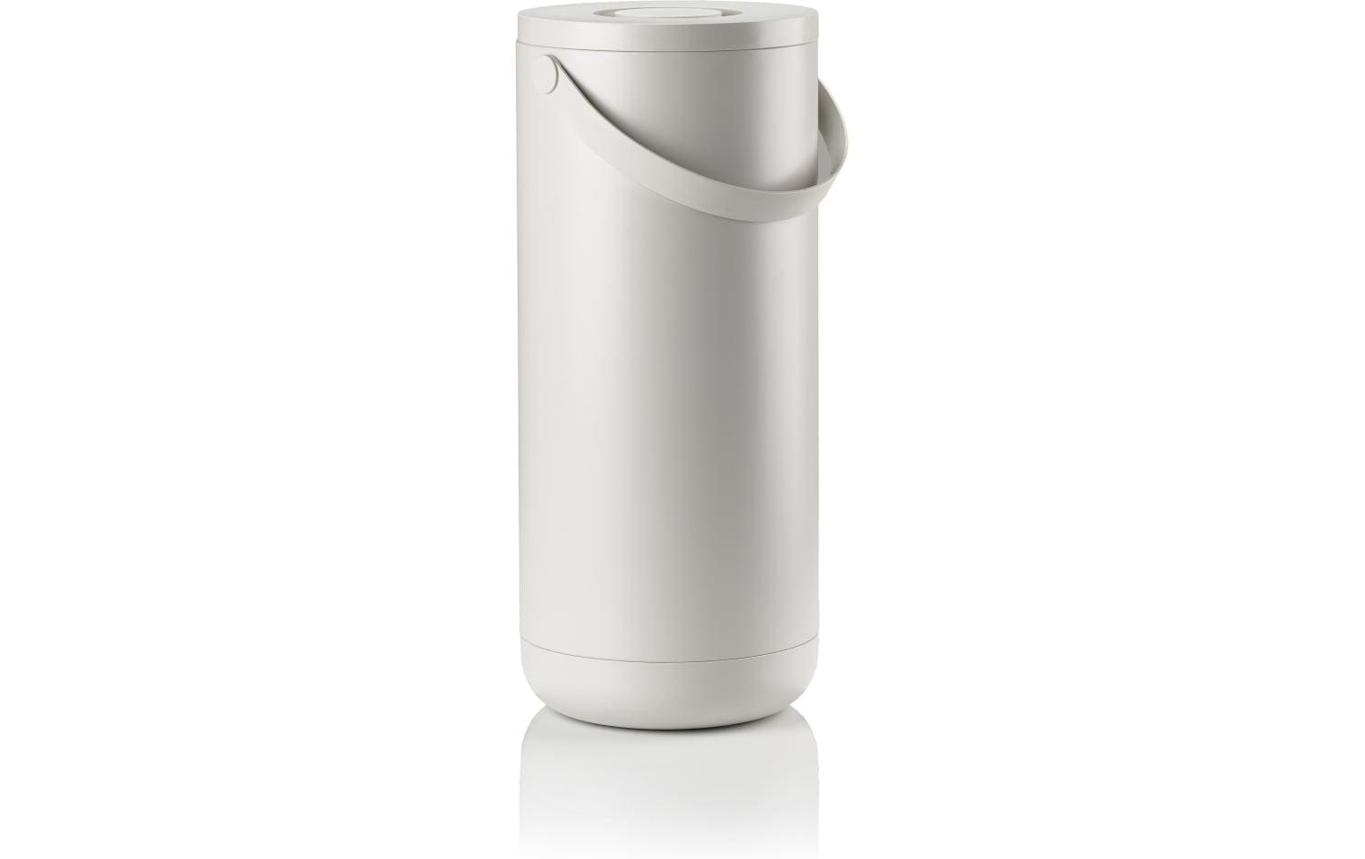 Zone Abfalleimer Circular 35l Warm Grey Grau, D 28 x H 65.5cm, ABS/Metall