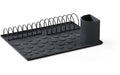 Zone Abtropfgitter Diish Black Schwarz, 45x36x22cm, Metall/Silikon