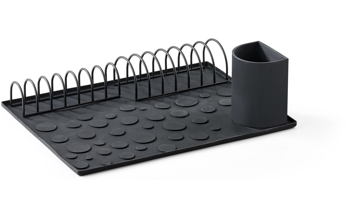 Zone Abtropfgitter Diish Black Schwarz, 45x36x22cm, Metall/Silikon