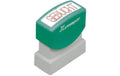 X-Stamper Textstempel GEBUCHT, rot