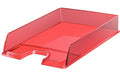 Esselte Briefkorb Europost transparent rot-transparent