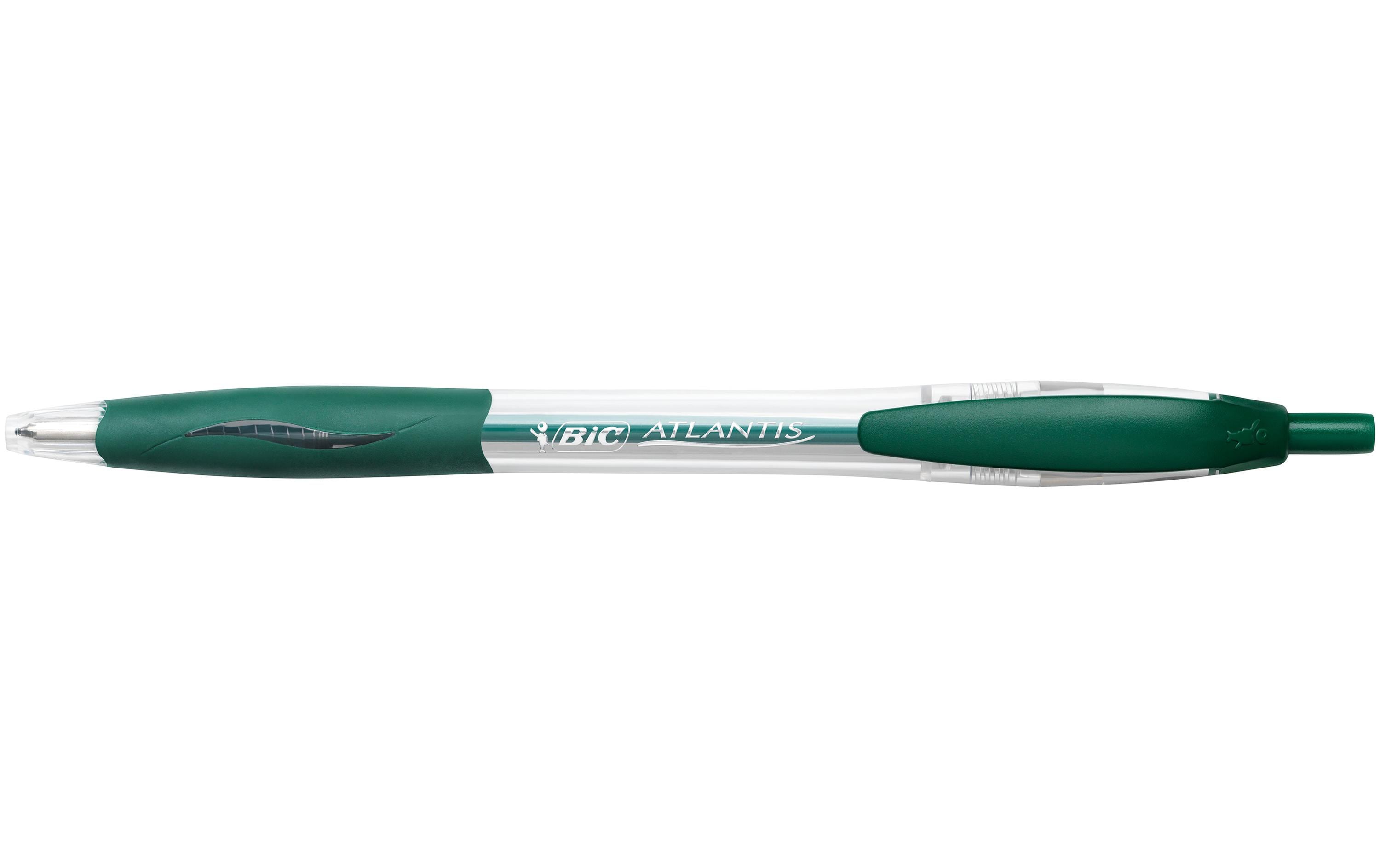 Bic Kugelschreiber Atlantis grün, 12 Stk.