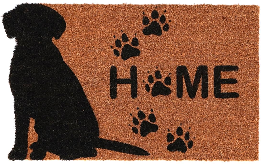 Esschert Design Fussmatte Kokos Hund Home Kokosfaser, PVC, 74.5x45.4x1.7 cm (LxBxH)