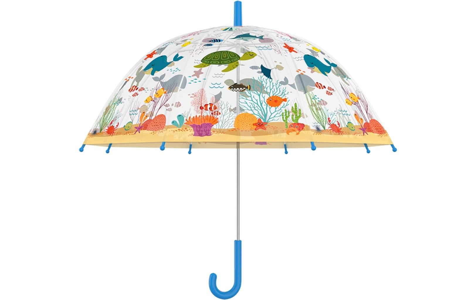 Esschert Design Regenschirm Meerestiere POE, transparent, 70.5x69.2 cm (DxH)